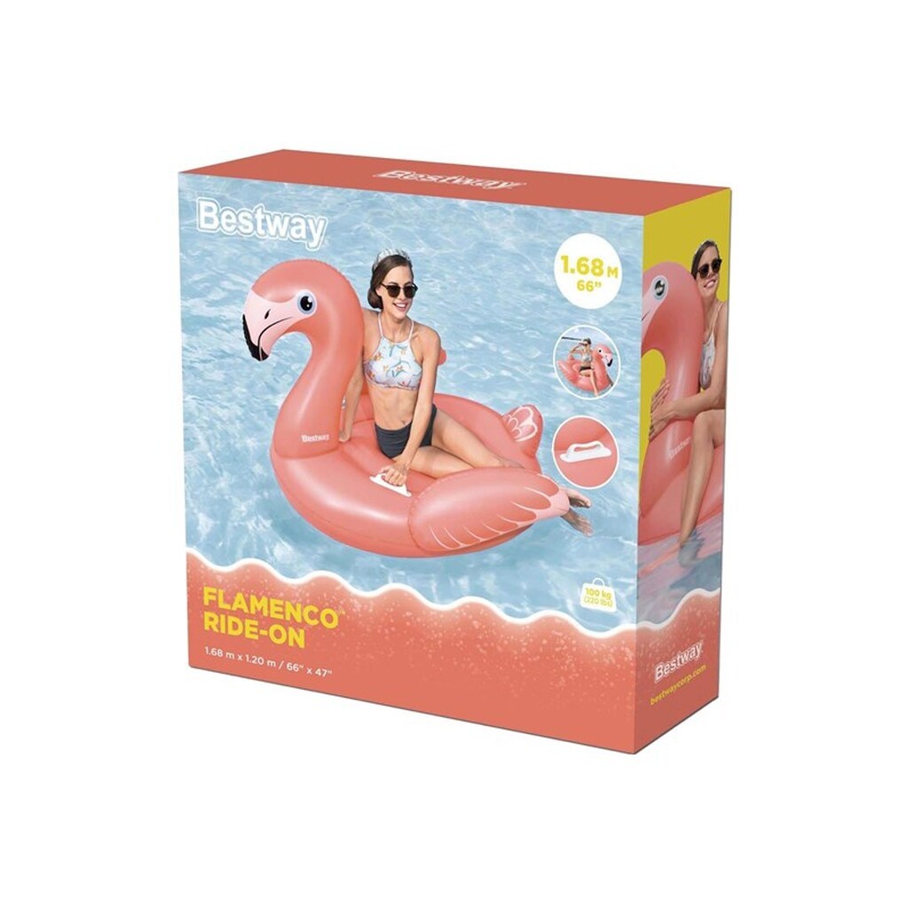 Bestway Rider Inflatable Flamingo 148cm