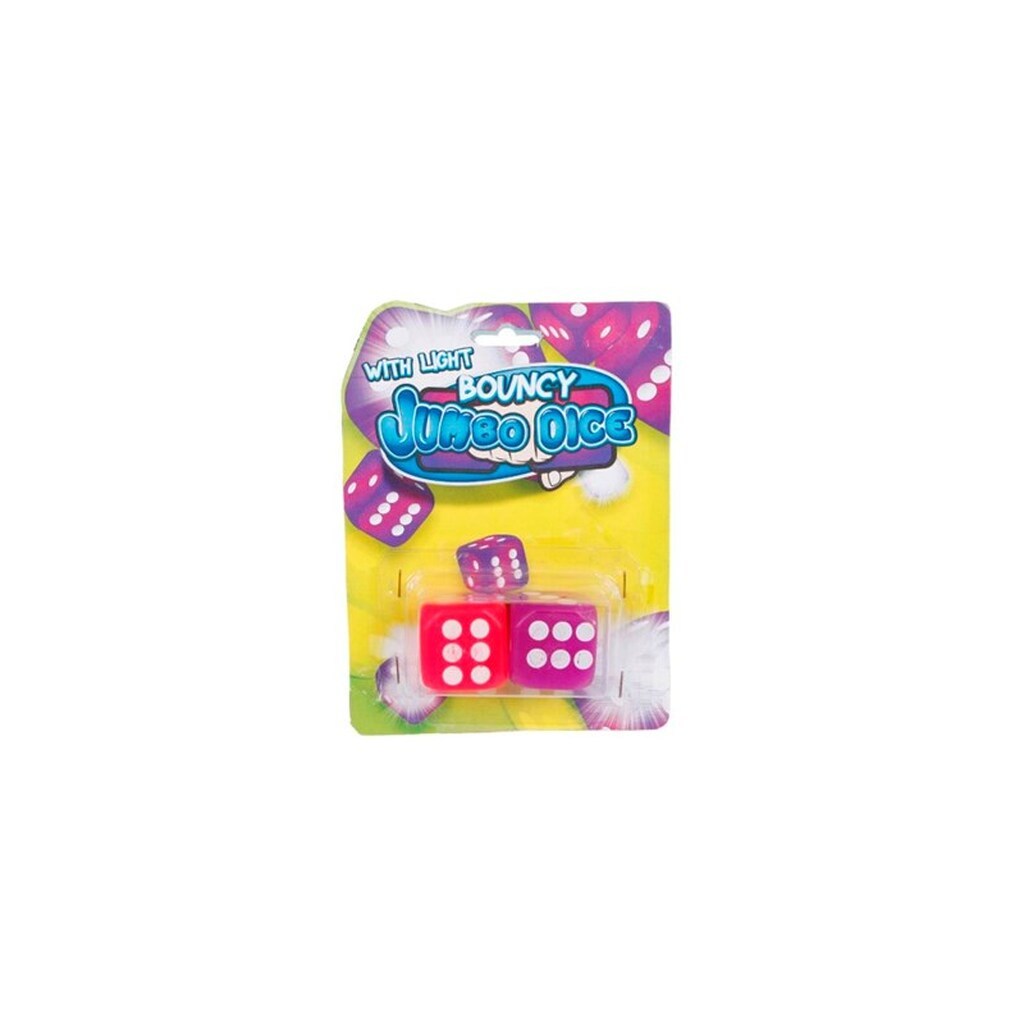 Pocket Money Bouncy Dice With Light 2-Pack