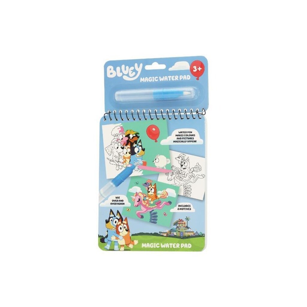 Bluey magisk bog m/vand pen.