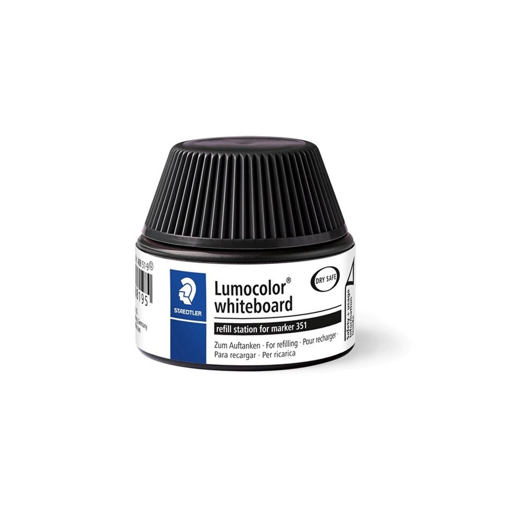 Staedtler REFILL, 4 STK, TIL LUMOCOLOR WB-marker 351/351 B SORT