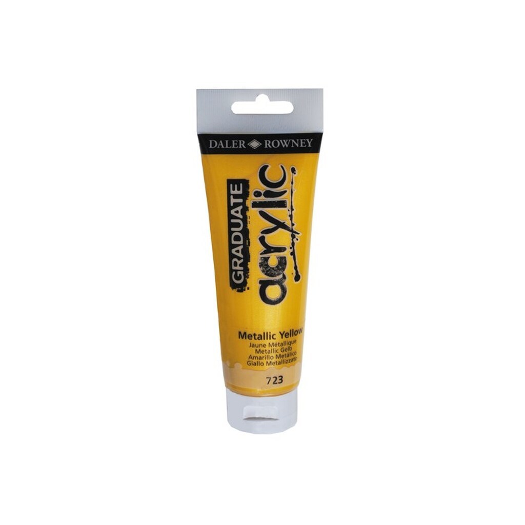 Daler-Rowney Graduate Acrylic 120 ml Metallic Yellow