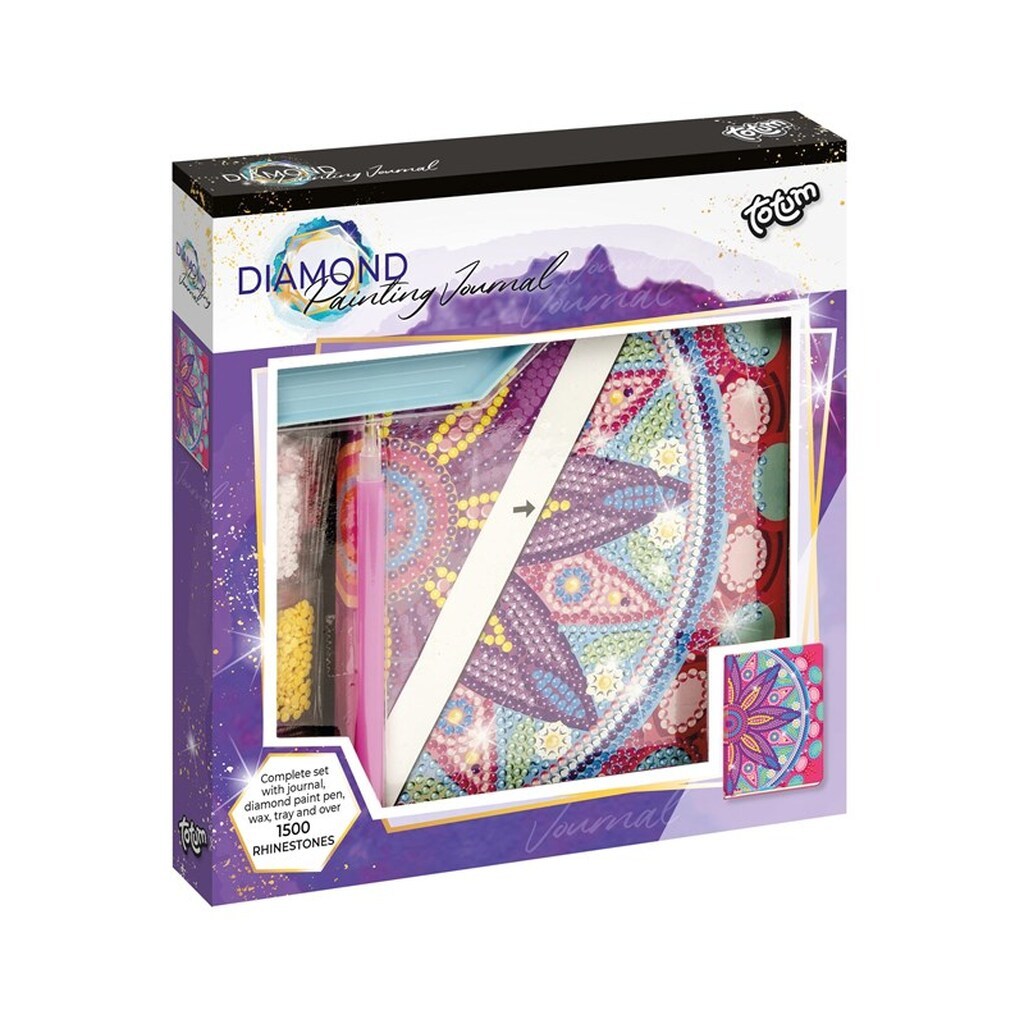 Totum Diamond Painting Diary - Flower Mandala Pink