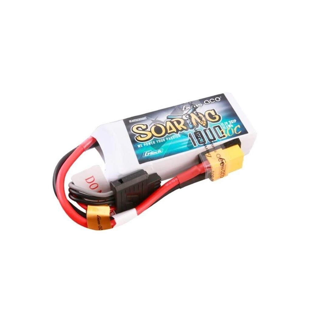 Gens ace &amp;Tattu G-Tech Soaring 1000mAh 11.1V 30C 3S1P Lipo Battery