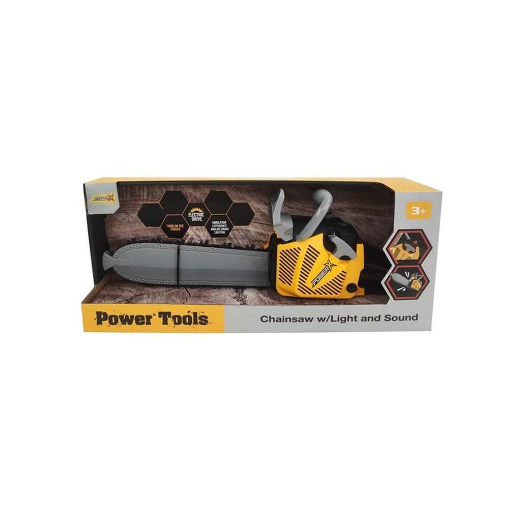 Power X Kædesav med lys og lyd
