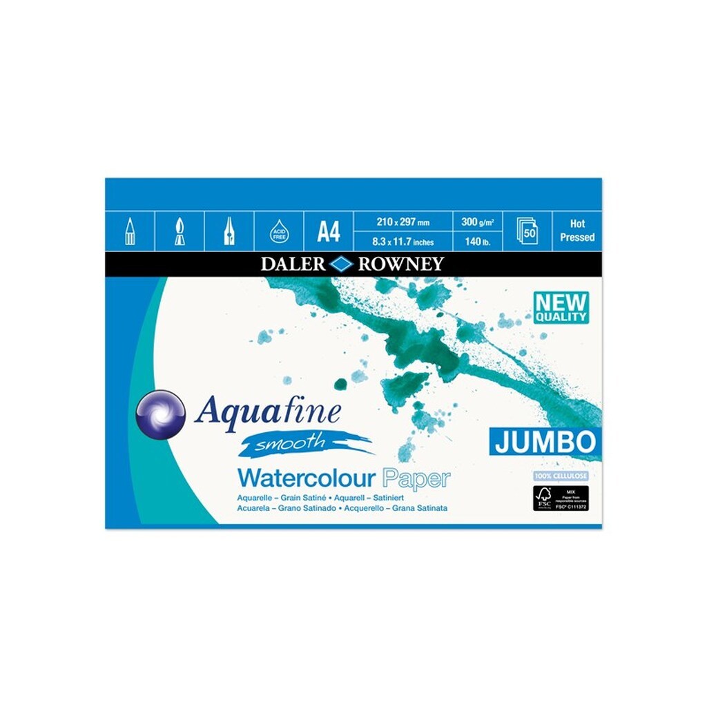 Daler-Rowney Aquafine HP 50 Sheets 300G A4