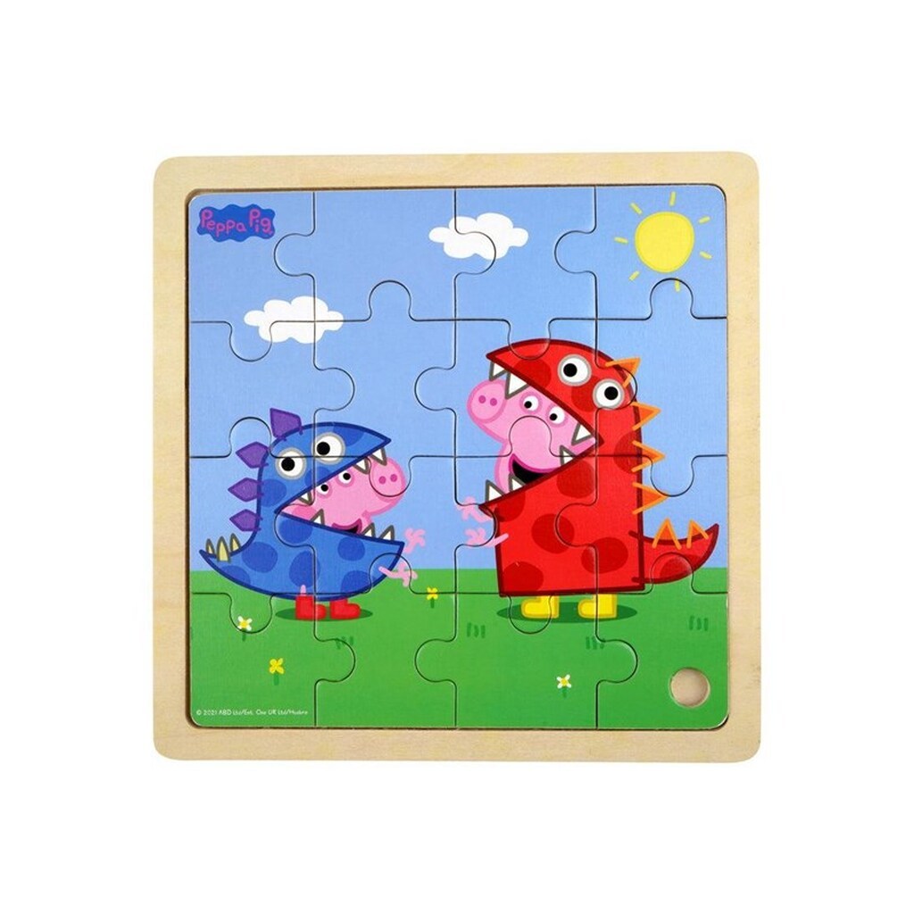 Barbo Toys Peppa Pig - Wooden Puzzle - Dino DressUp