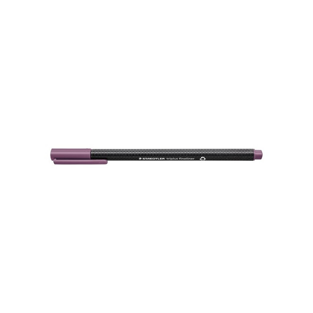 Staedtler TRIPLUS FINELINER rPP, 10 stk TUSCAN rød