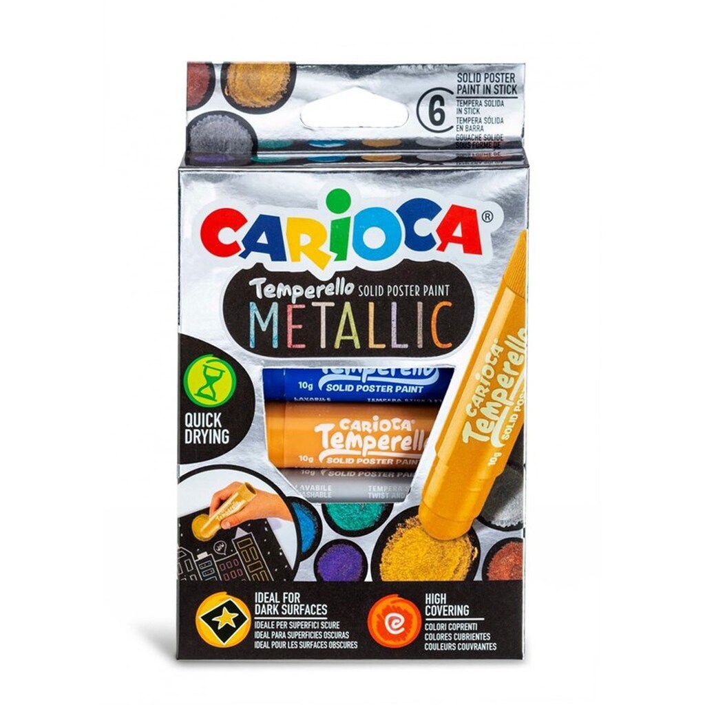 Carioca METALLIC Poster Paint 6 stk.