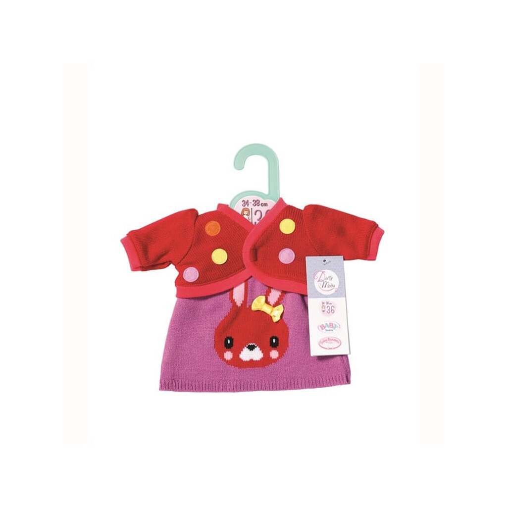 Dolly Moda Strikkjole og Jakke 34-38 cm