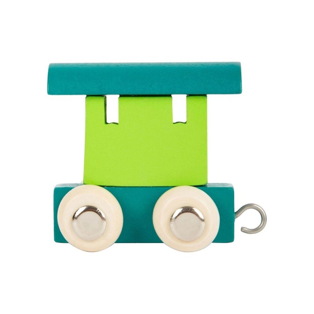 Small Foot - Wooden Letter Train Wagon Green