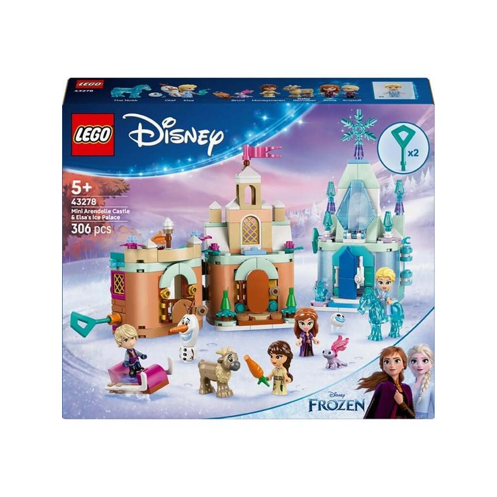 LEGO Disney 43278 Minislotte: Arendal slot og Elsas ispalads