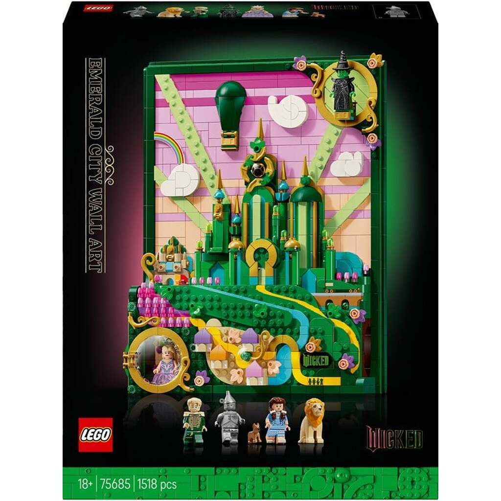 LEGO Wicked 75685 Emerald City-vægkunst