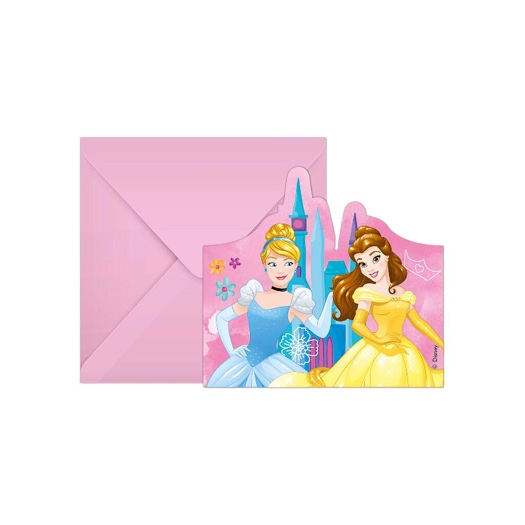 Globos Invitations and Envelopes FSC Disney Princess Live Your Story 6 pcs.