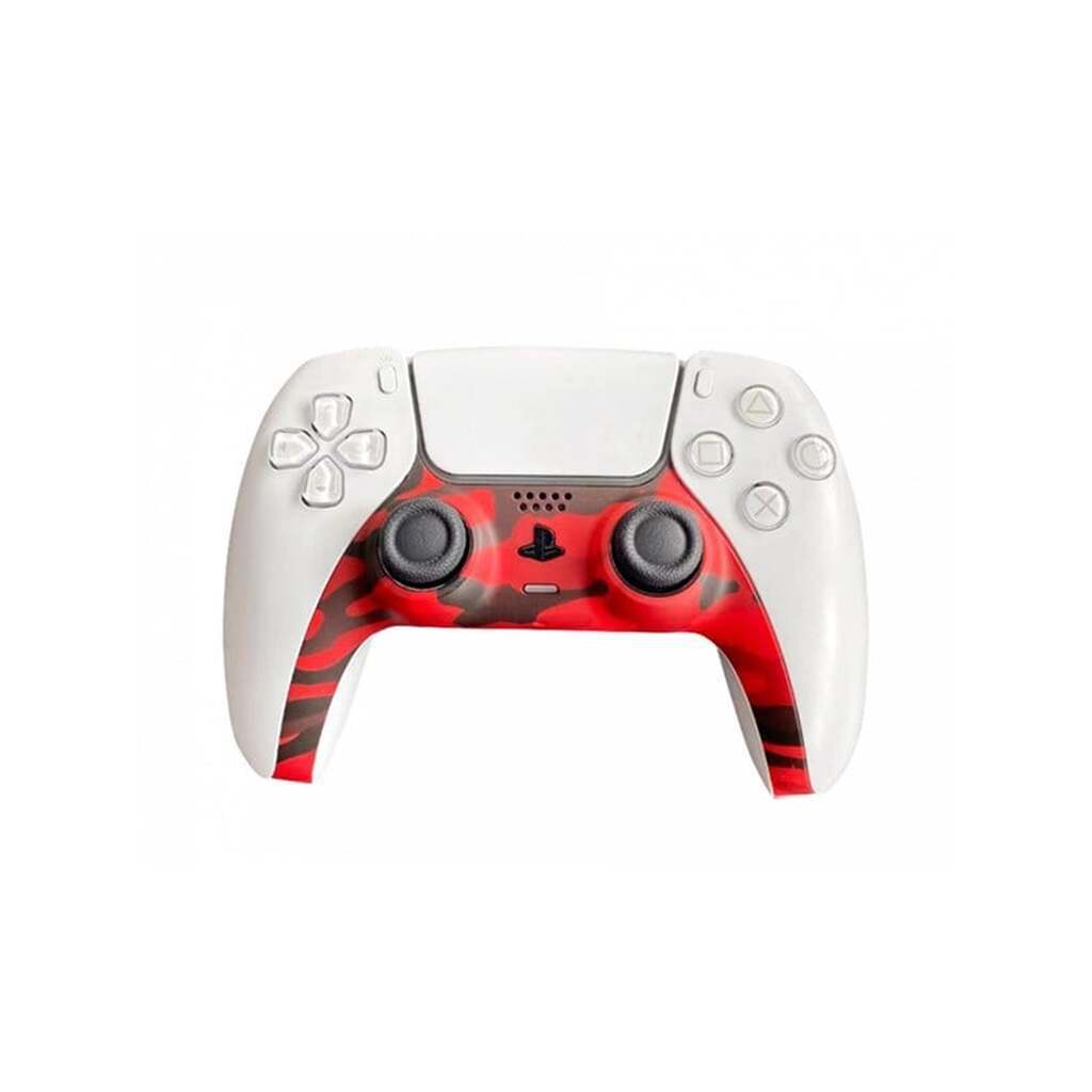 PIRANHA PS5 Controller Skin - Camo Red