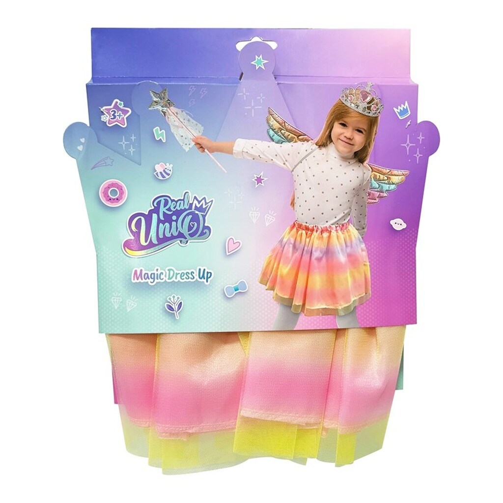 Real UniQ Udklædningsæt Fe-prinsesse, Regnbuefarvet