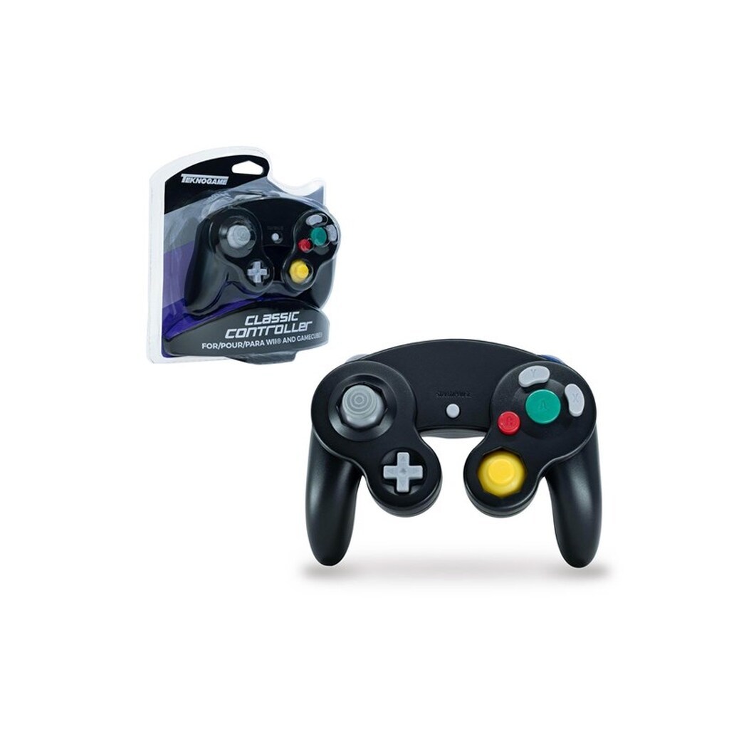 Teknogame Wired GameCube Controller Black - Wired Controller - Nintendo GameCube