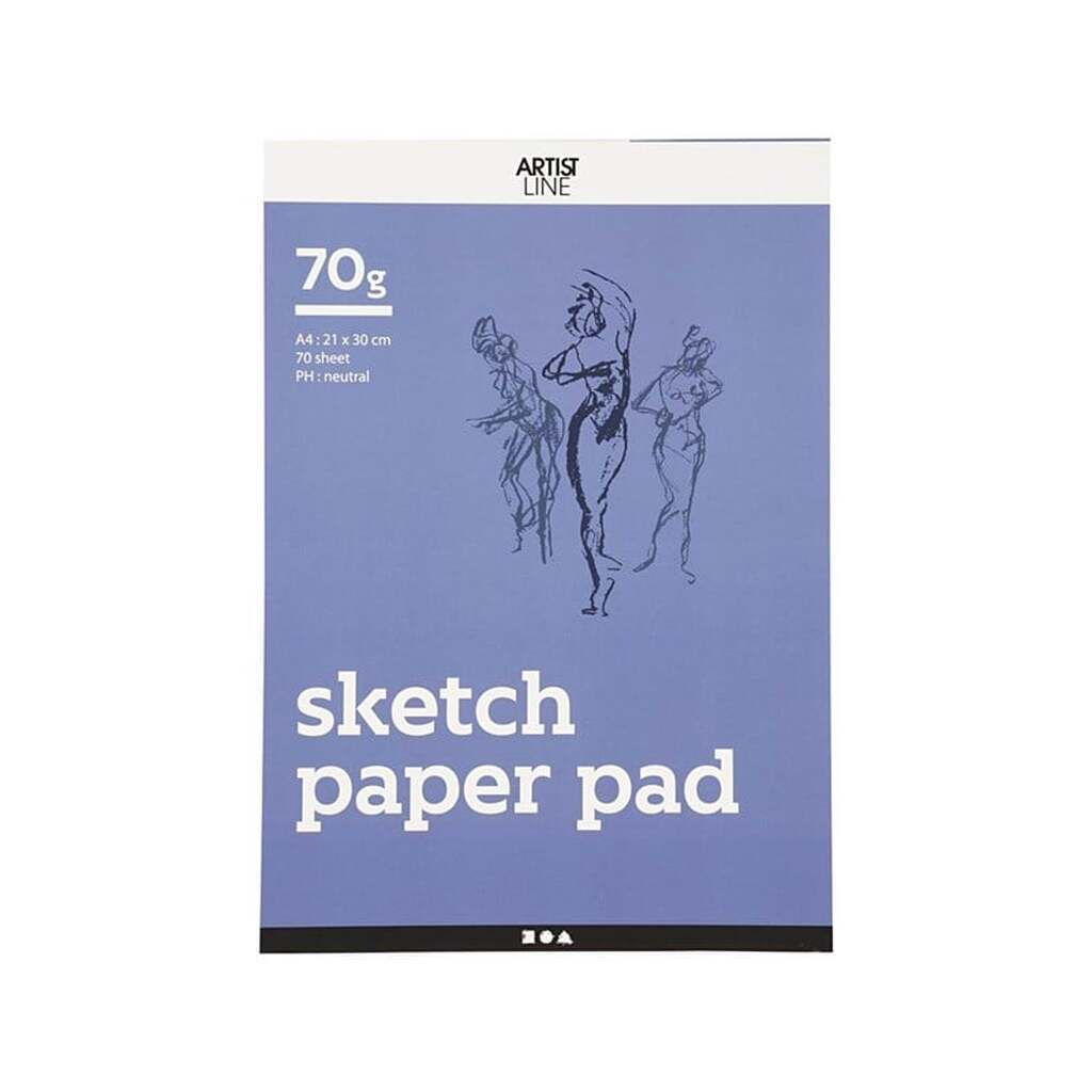 Creativ Company Sketchpad White A4 70gr 70 Sheets