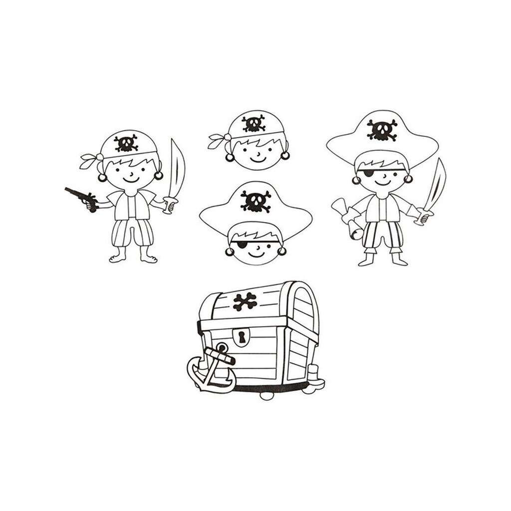 Creativ Company - Sheets of Shrink Film with Pirate Motifs 10 pcs.