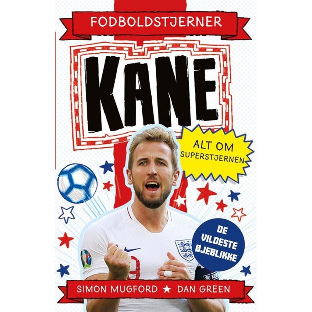 Fodboldstjerner - Kane - Alt om superstjernen (de - Børnebog - Hardcover