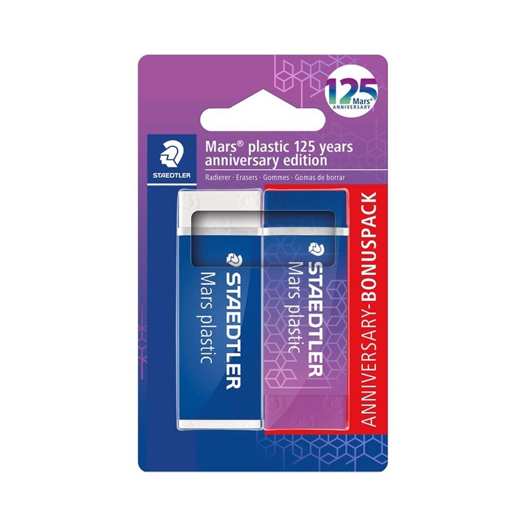 Staedtler MARS PLASTIC VISKEGUMMI 125ÅR 2/BK