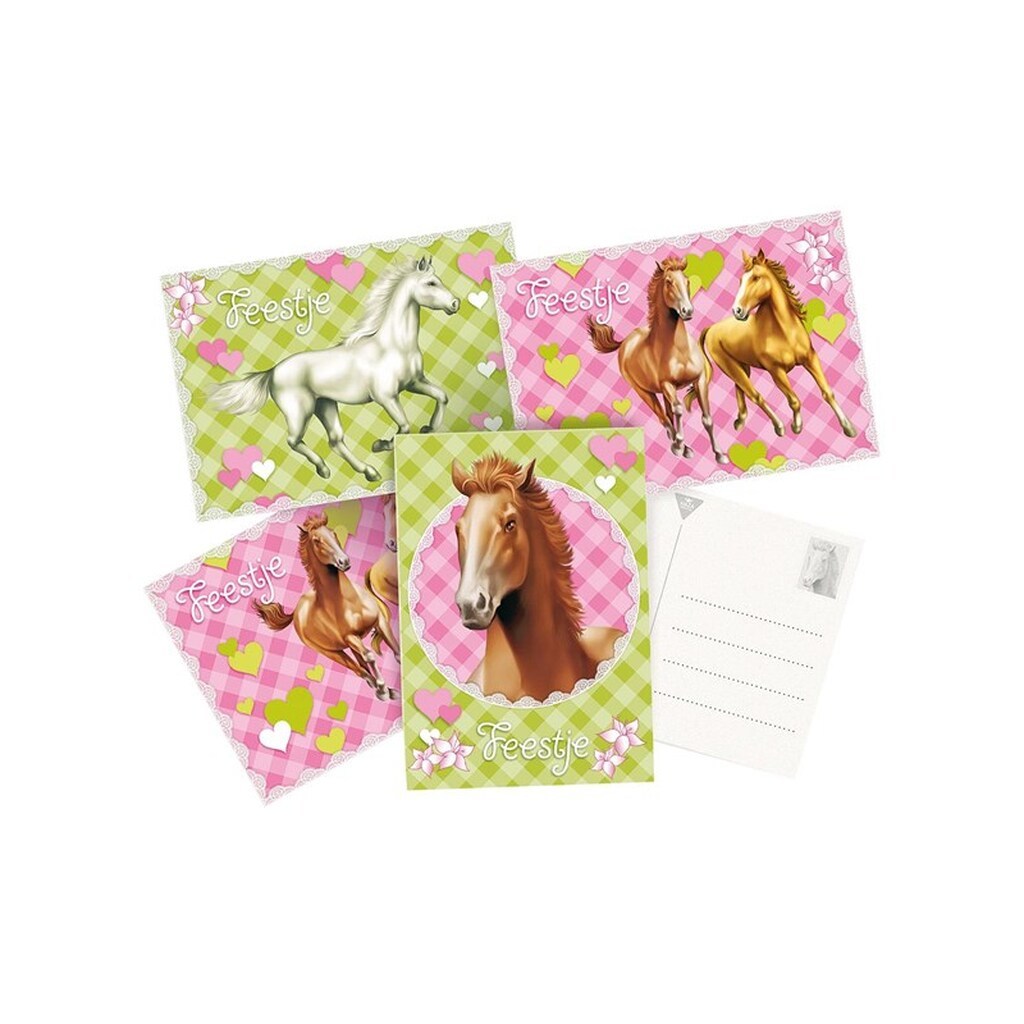 Haza Witbaard Invitation cards Horses. 6 pcs