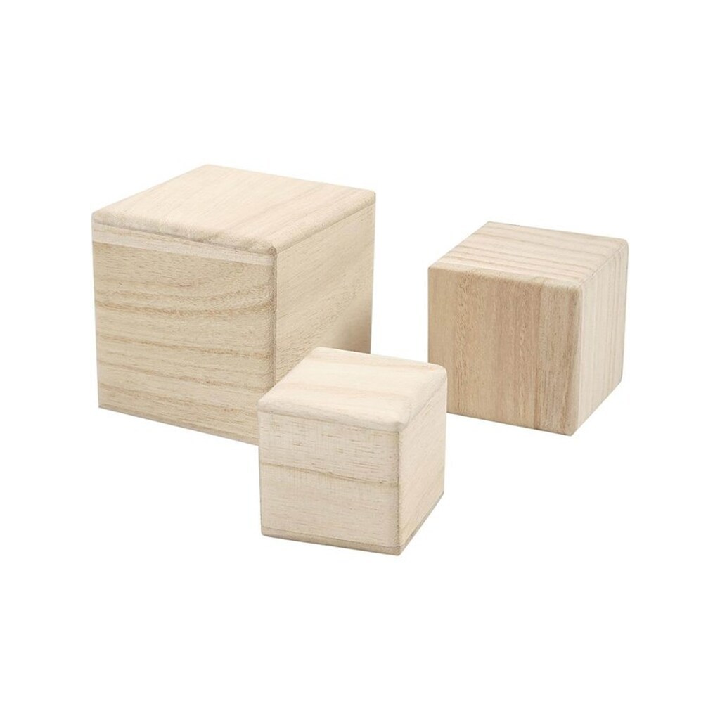 Creativ Company Wooden Cubes Set of 3