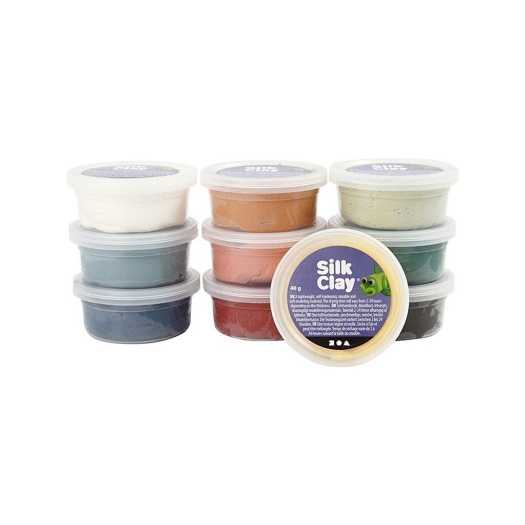 Creativ Company Silk Clay - Dusty Colours 10 x 40 g