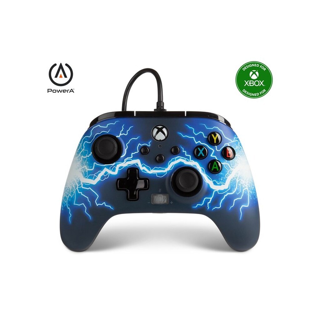 PowerA Enhanced kablet controller til Xbox Series X|S - Arc Lightning - Wired Controller - Microsoft Xbox One
