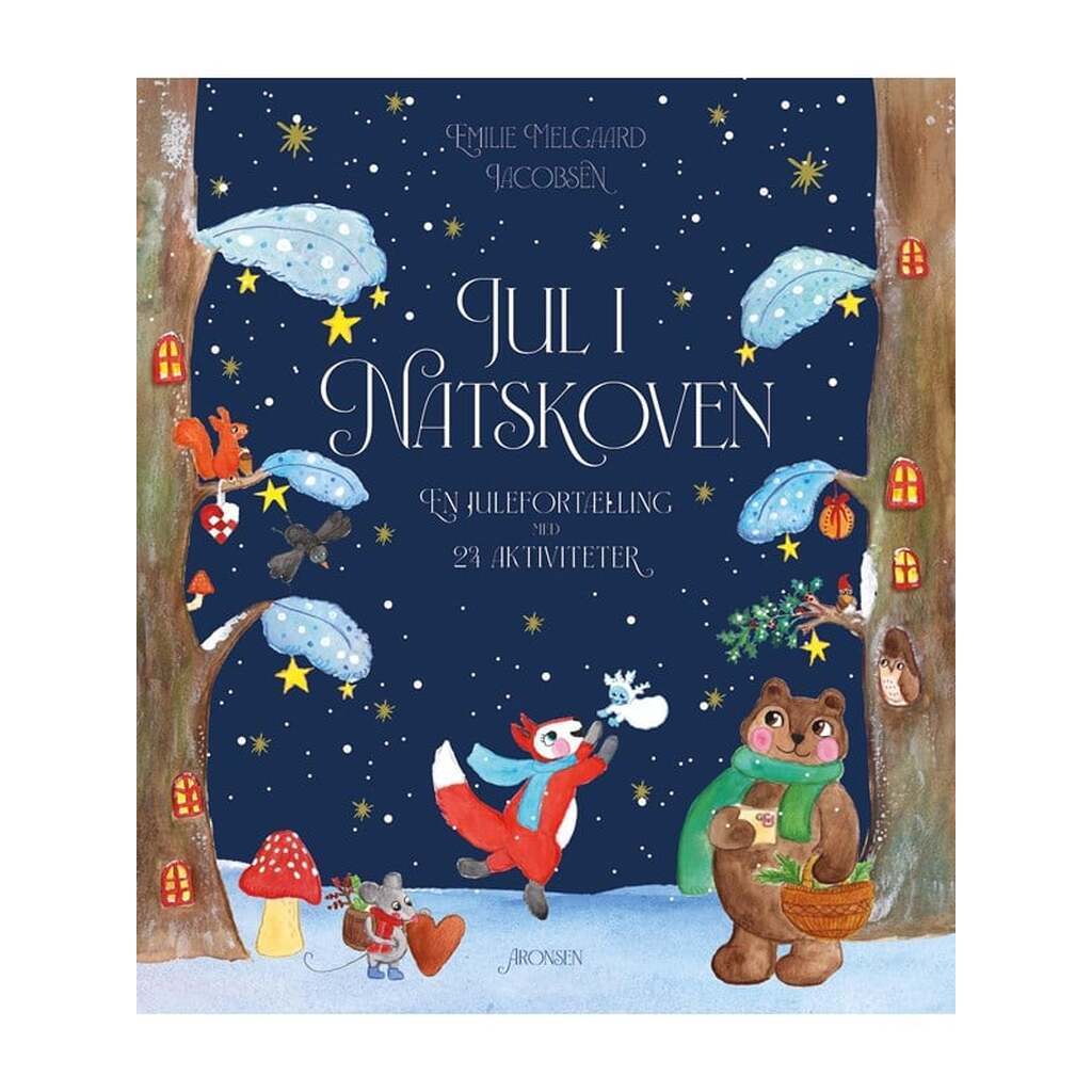 Jul i Natskoven - med 24 juleaktiviteter - Børnebog - Hardcover