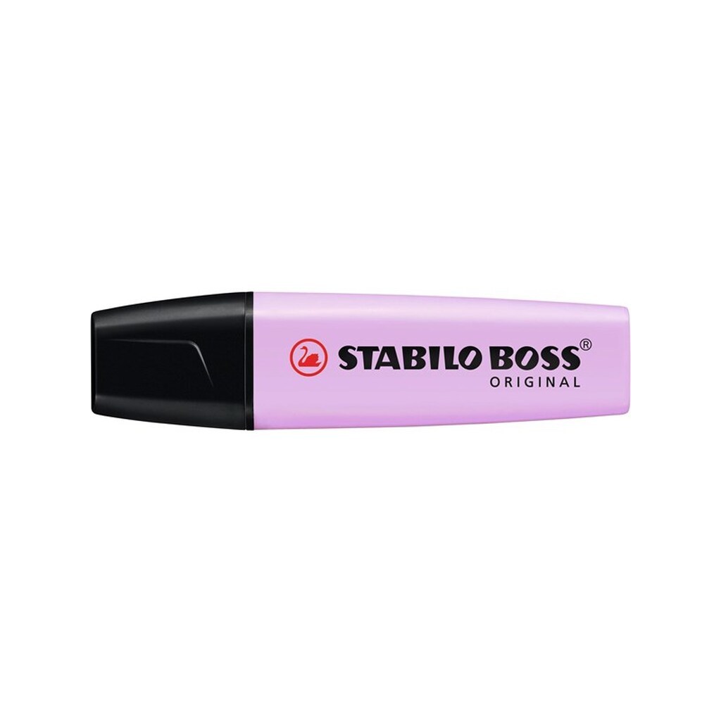 STABILO BOSS Original overstregnings pen lavender highlighter with water-based ink refillable - 6 pcs