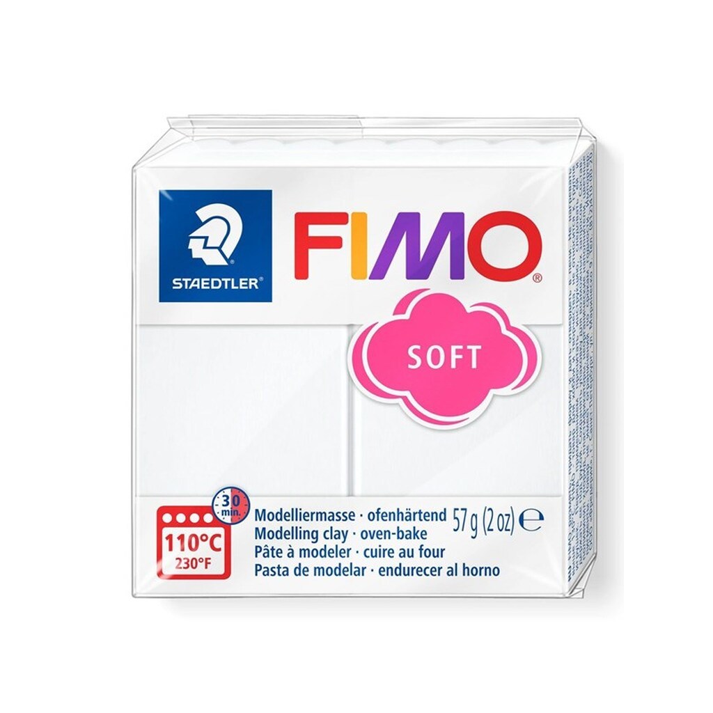 Staedtler FIMO modeller soft 57g. Hvid