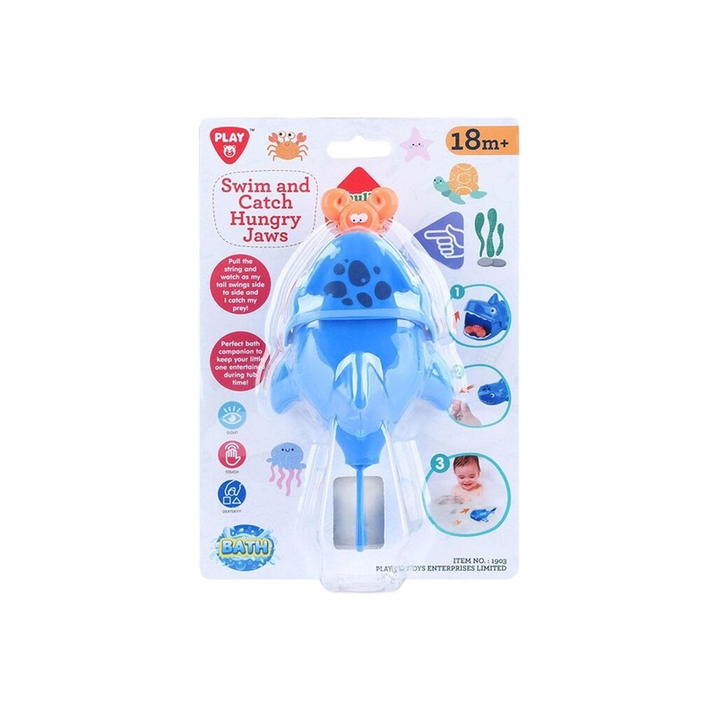 PLAY - Bath Toys Catch and Swim Hungry Shark 2pcs.