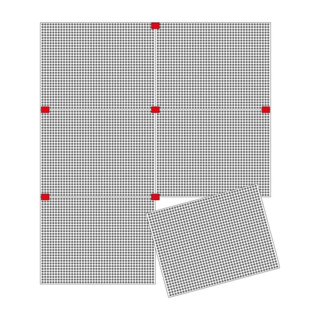 Quercetti Boards for peg mosaics - 10 pieces includes conne