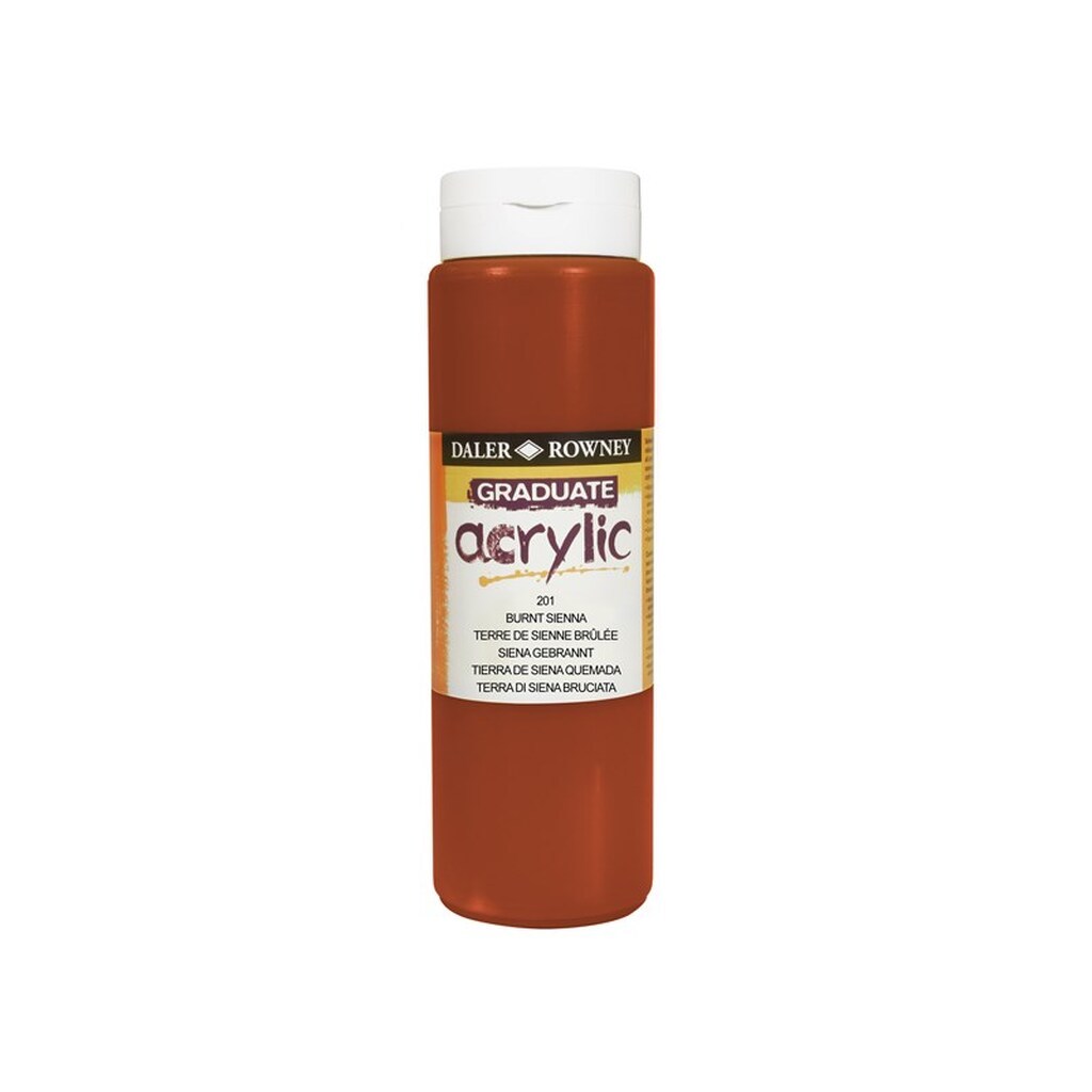 Daler-Rowney Graduate Acrylic 500 ml Burnt Sienna