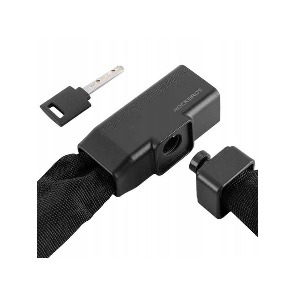 Rockbros 32430708001 bicycle lock with key 0.97 m - black