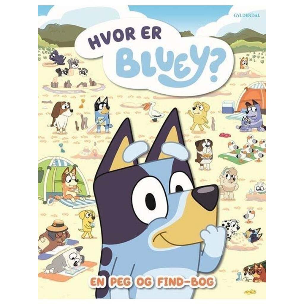 Bluey - Hvor er Bluey? En peg og find-bog - Børnebog - Hardcover