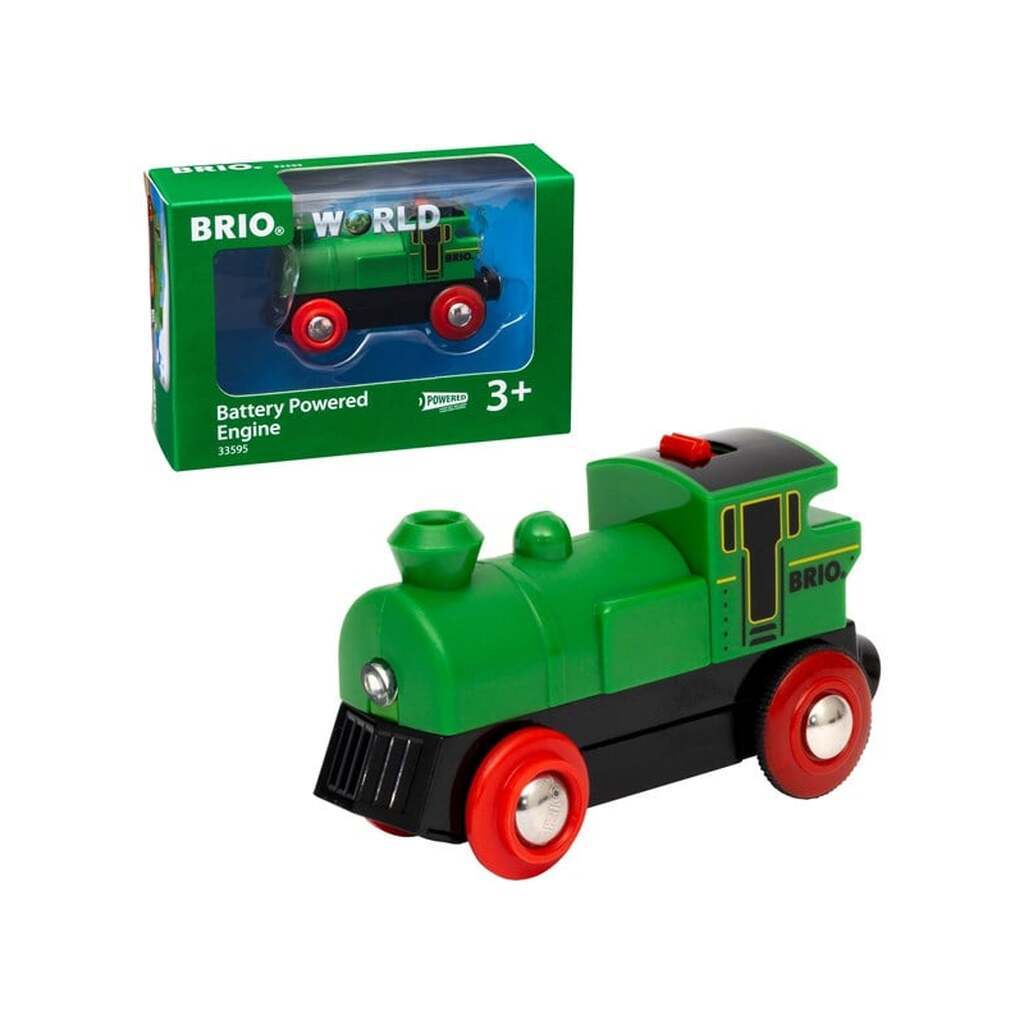 Brio 33595 Batteridrevet tovejs lokomotiv, grønt/sort
