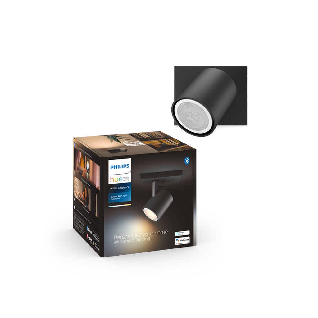 Philips Hue Runner Enkelt Spot - Sort