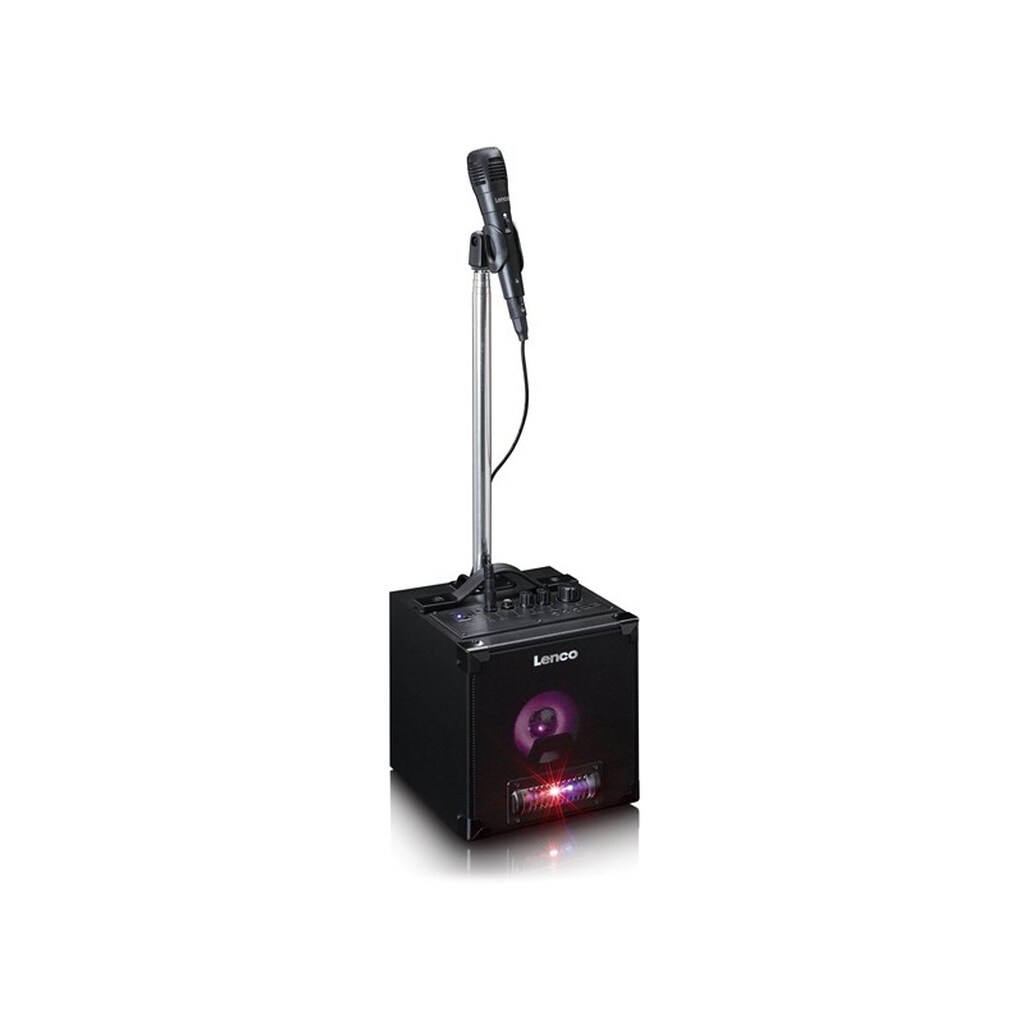 Lenco BTC-070BK - Bluetooth® 5.0 speaker with LED light animation