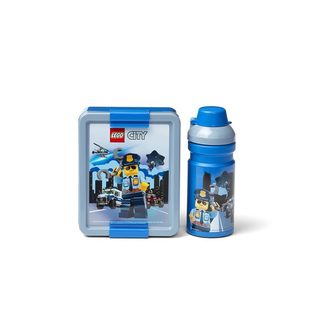 Euromic LEGO® Lunch Set - box &amp; bottle 390 ml - LEGO® City