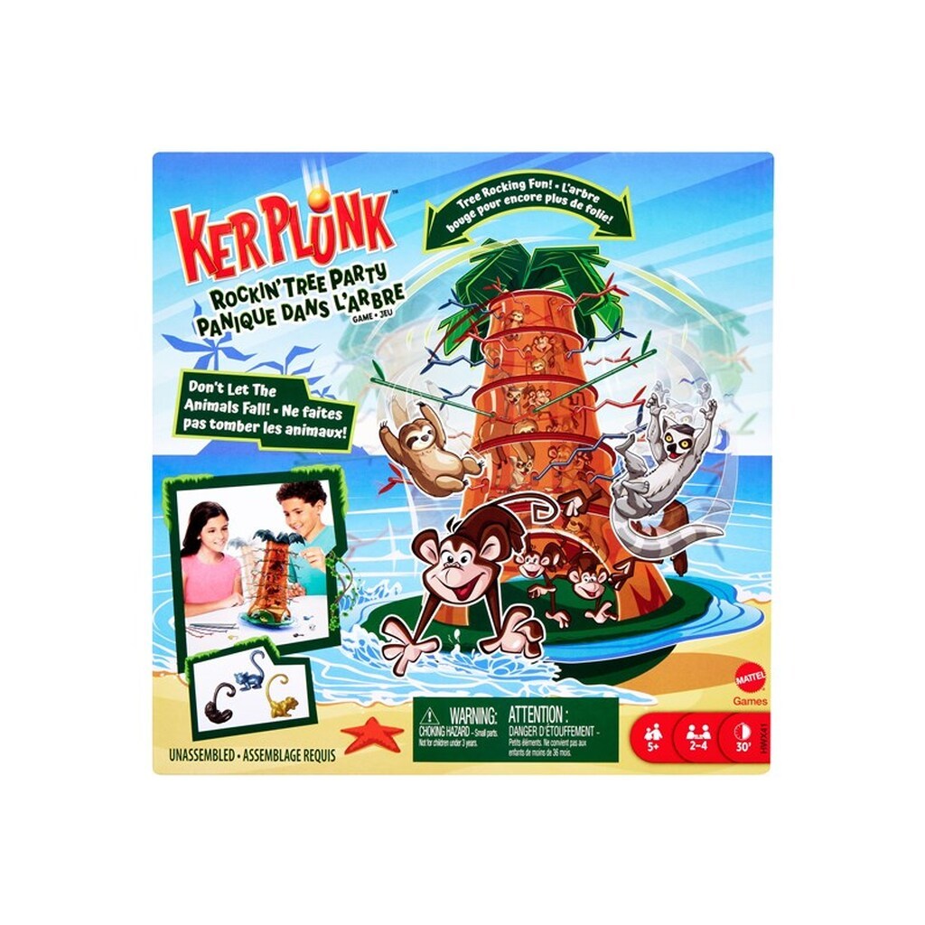 Mattel Games Kerplunk Tumblin&apos; Monkeys Rockin&apos; Tree Party