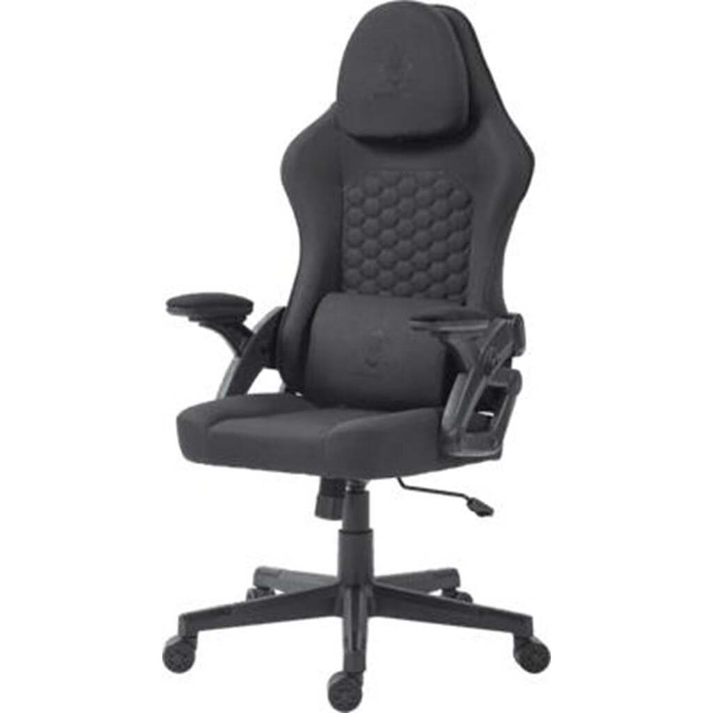 Deltaco DC130 Gaming chair in black with soft linen fabric - Sort