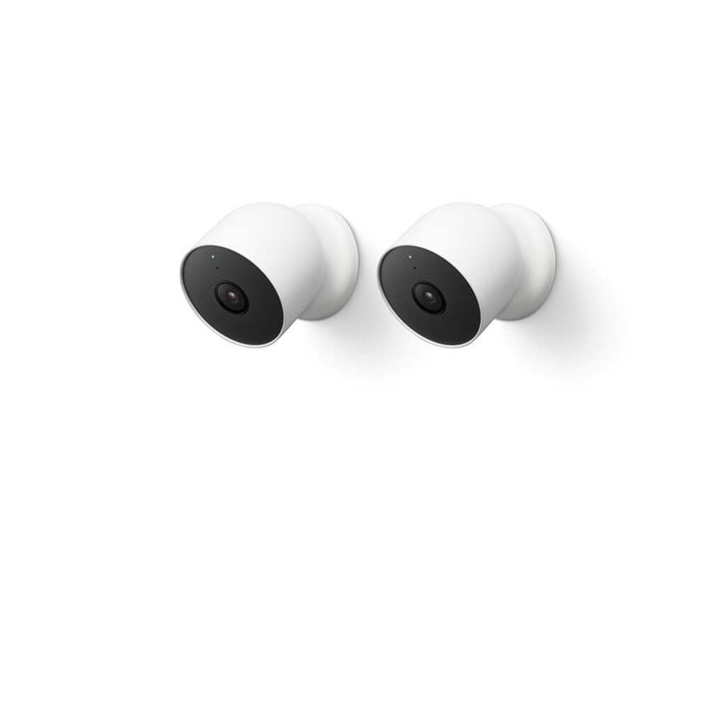 Google Nest Cam - Batteridrevet Udendørs/Indendørs Sikkerhedskamera 2-Pak