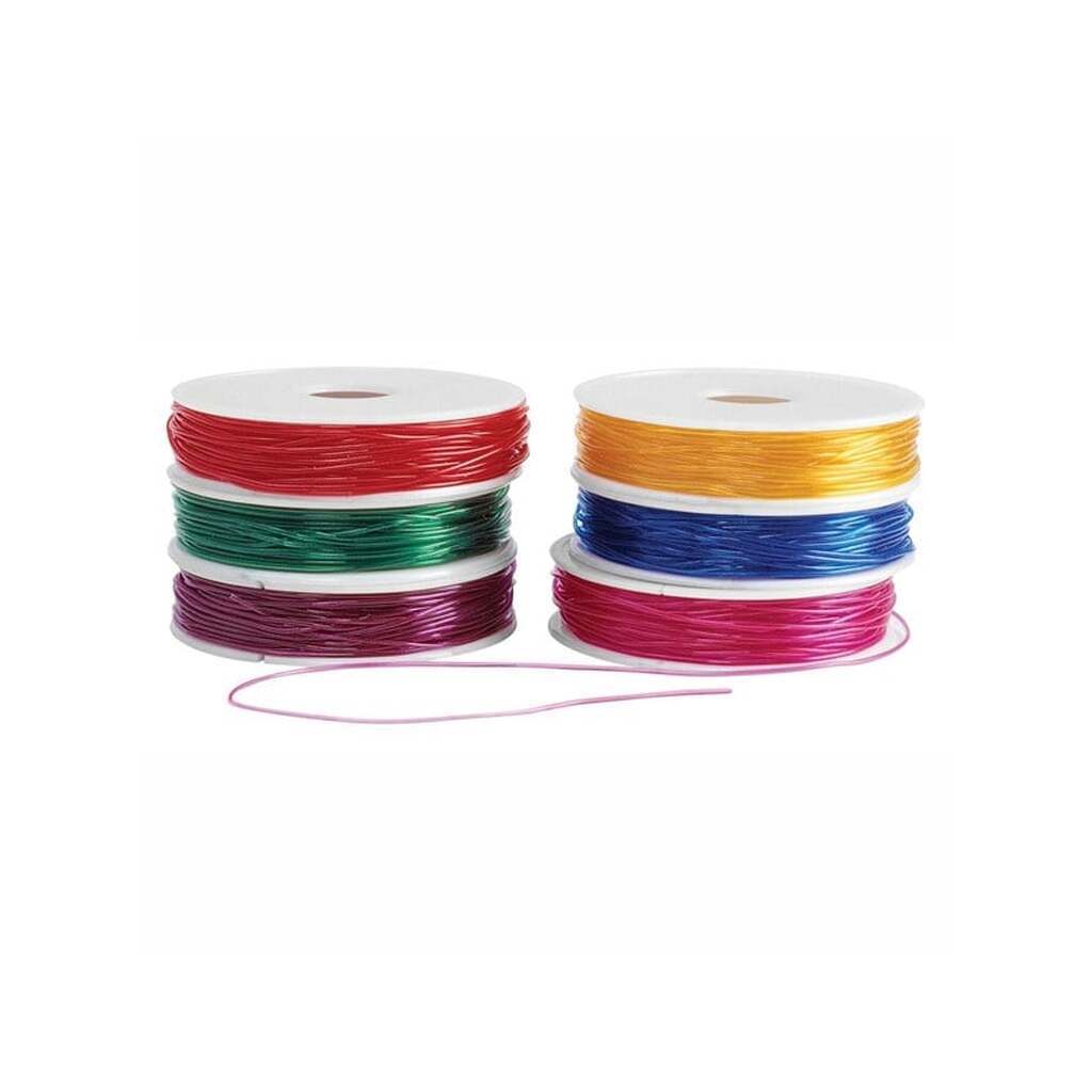 Colorations - Beading Cord Stretchable Colored 6 Spools 55mtr.