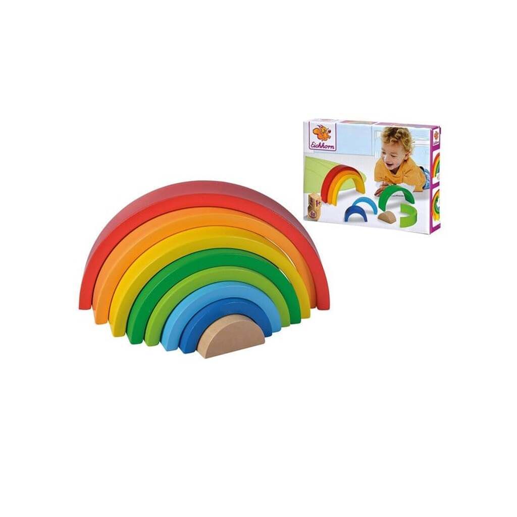 Eichhorn Wooden Stackable Rainbow 8 pcs.