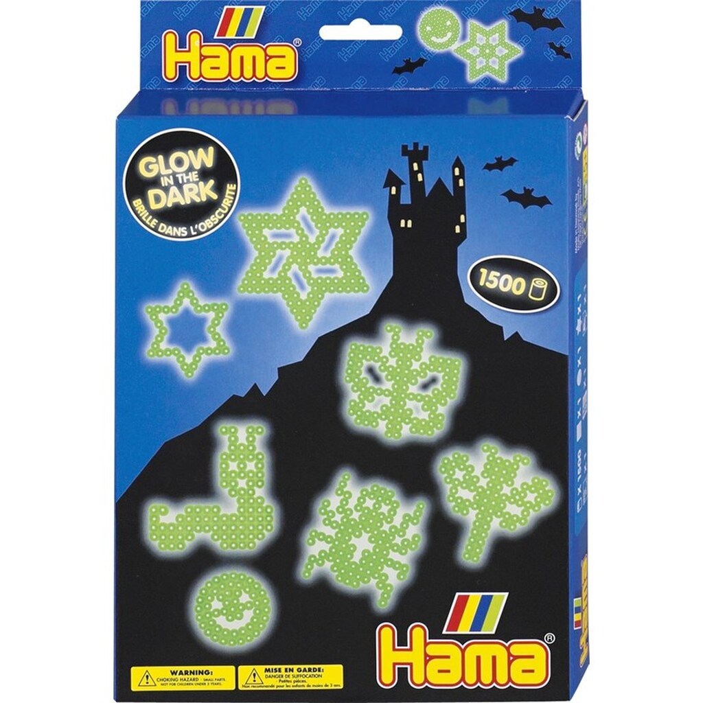 Hama Beads - Glow in the Dark 1500 pcs