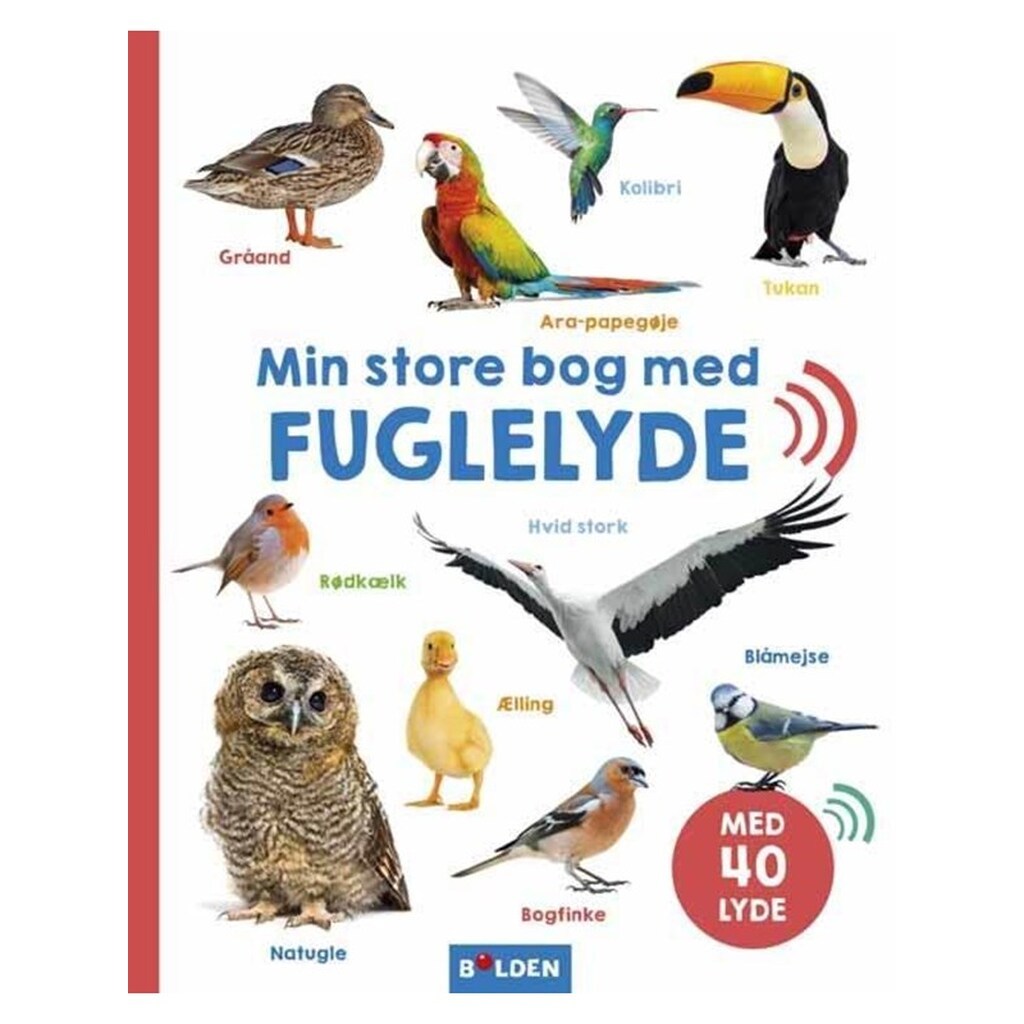 Min store bog med fuglelyde - Børnebog - Hardcover