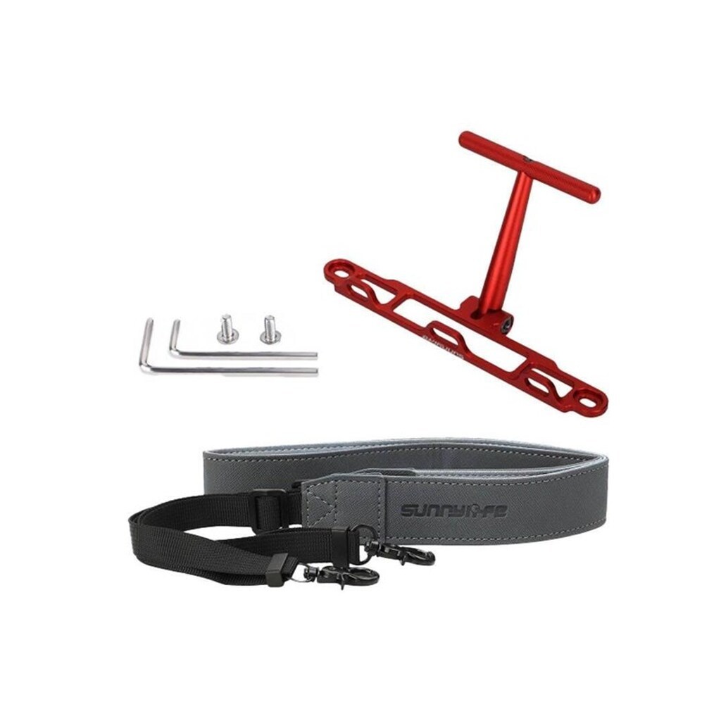 Sunnylife - Mount with strap for DJI RC / RC 2 controller (red) ZJ764-R