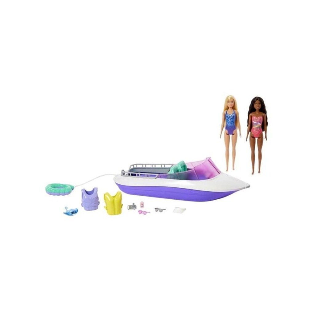 Barbie Mermaid Power Dolls &amp; Boat Playset