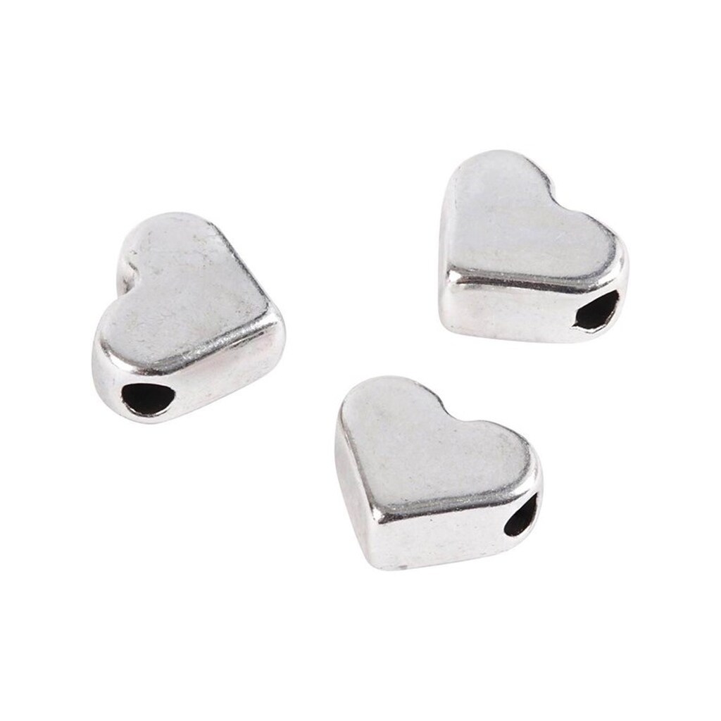 Creativ Company Space Beads Silver Plated 3pcs.